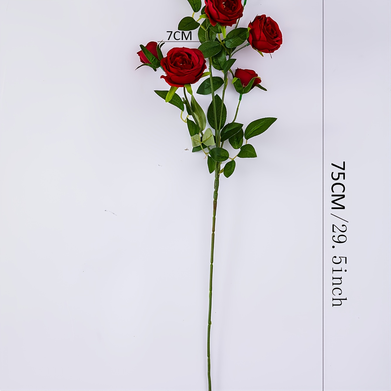 7 Heads Rose Artificial Rose Flowers Sticks Artificial Rose Temu