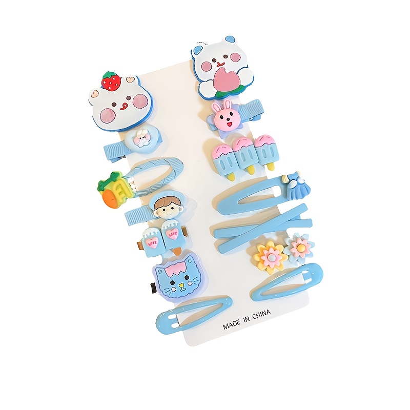 Patpat 14-Pack Cute Cartoon Hair Clips Hair Accessories for Girls