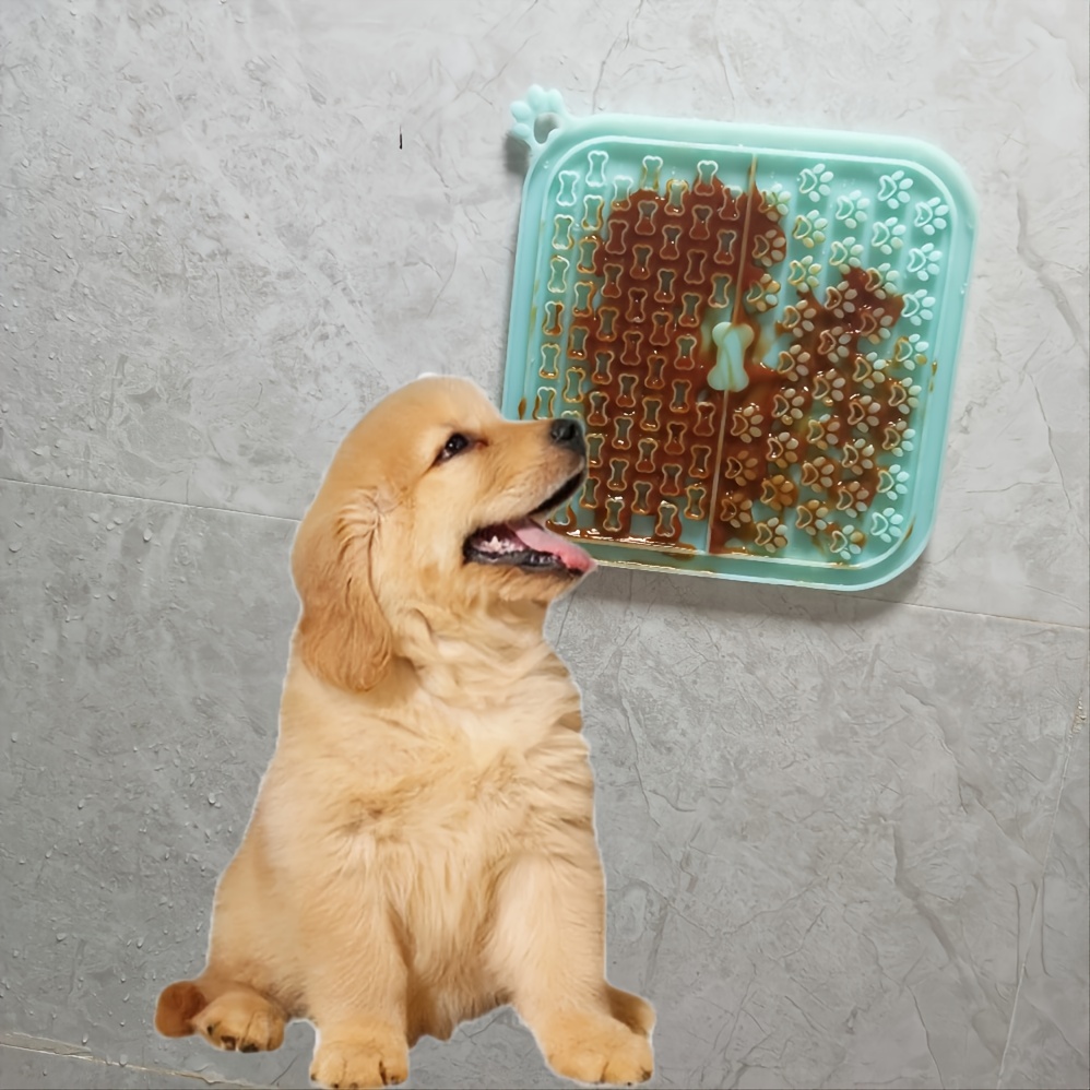 Pet Lick Silicone Mat For Dogs Pet Slow Food Plate Dog Bathing Distraction  Silicone Dog Sucker Food Training Dog Feeder Supplies - Temu