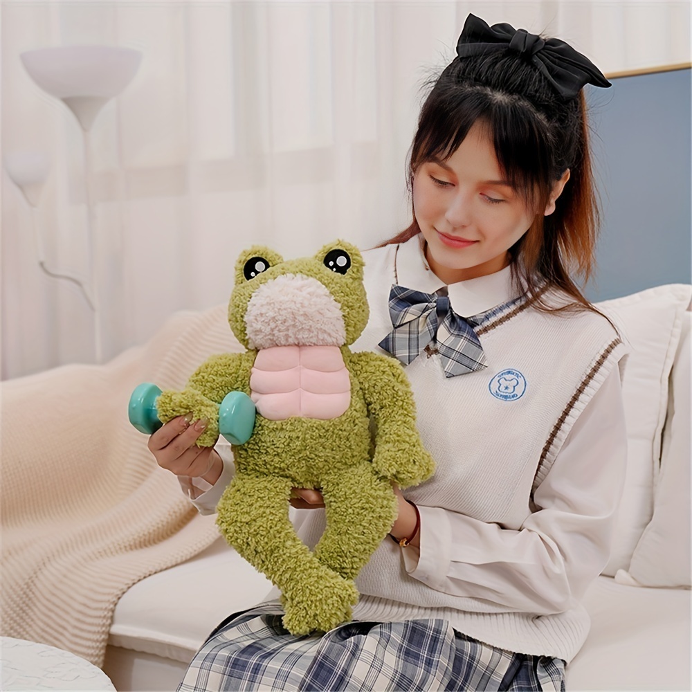 Muscle Frog Pillows Muscle Frog Doll Plush Toy Cushions - Temu Mexico