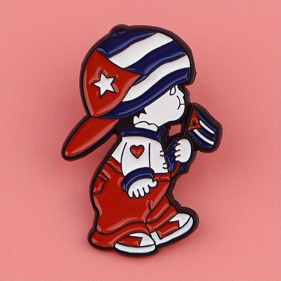 

1pc Cuba Men Enamel For Backpacks Lapel Pin Hat Jewelry For