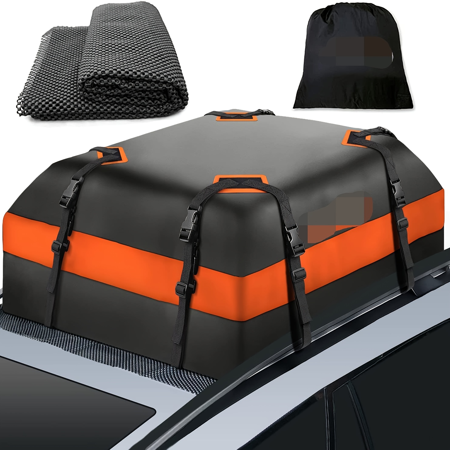 Portaequipajes para techo de automóvil, 20 cúbicos, impermeable, para la  parte superior del vehículo, bolsa de techo suave con bolsa de transporte  de