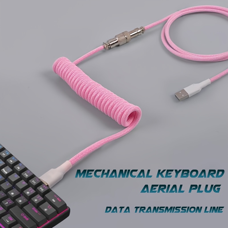 Usb A To Type c Keyboard Cable Woven Material Handmade - Temu