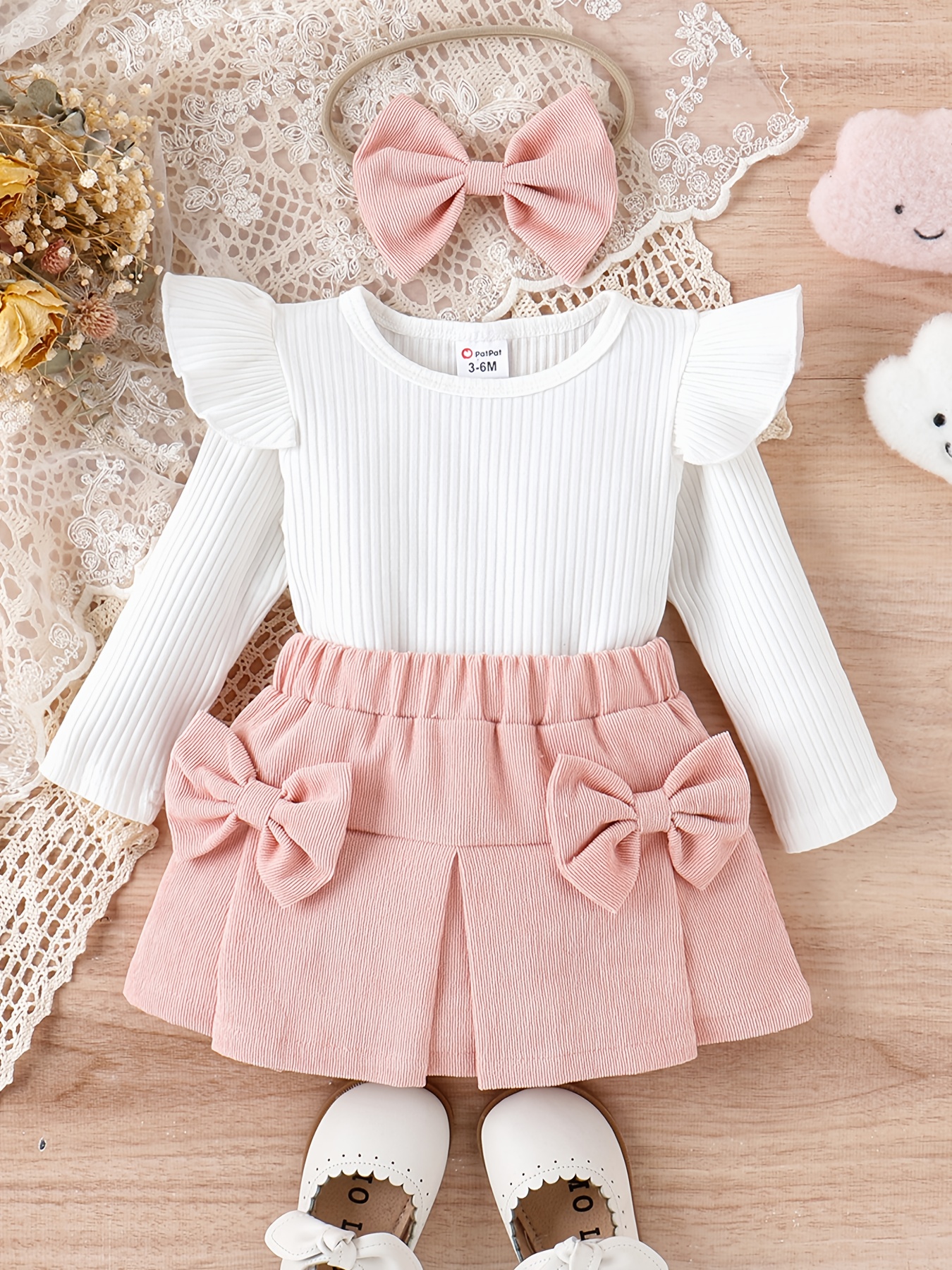 2pcs/set Falda Tutú Para Niña, Accesorios De Fotografía, Ropa De Bebé Recién  Nacido, Atuendo Con Banda Para El Cabello, Regalos De Recuerdo Para El Baby  Shower Del Recién Nacido - Bebé Y