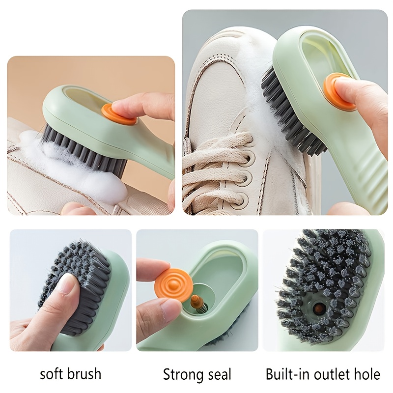 Automatic Liquid Shoe Cleaner, Push Type Multifunctional Cleaning Brush -  Temu