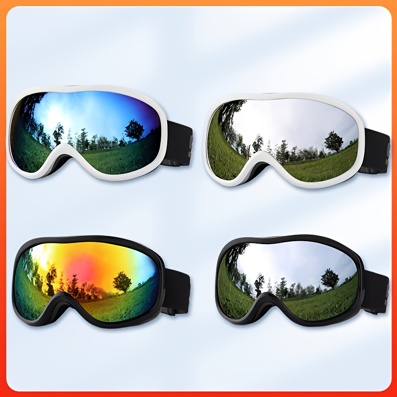 Gafas de esquí para mujer, lentes de doble capa UV400 antivaho