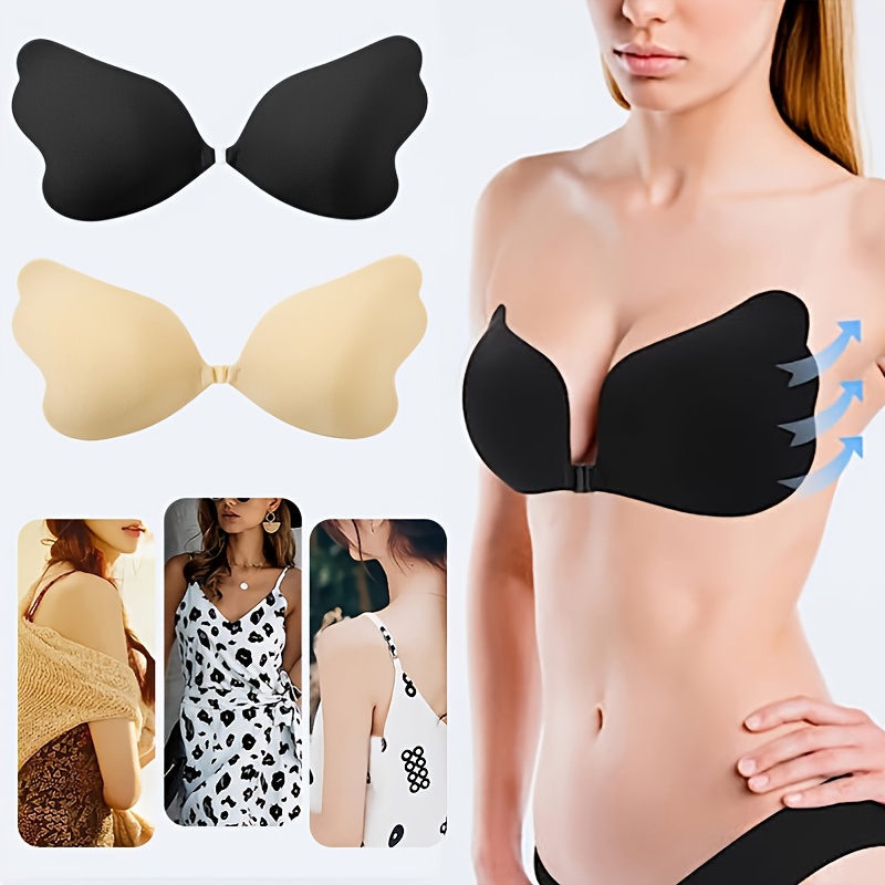 Butterfly 1PC Women Invisible Bra Push Up Silicone Bra with