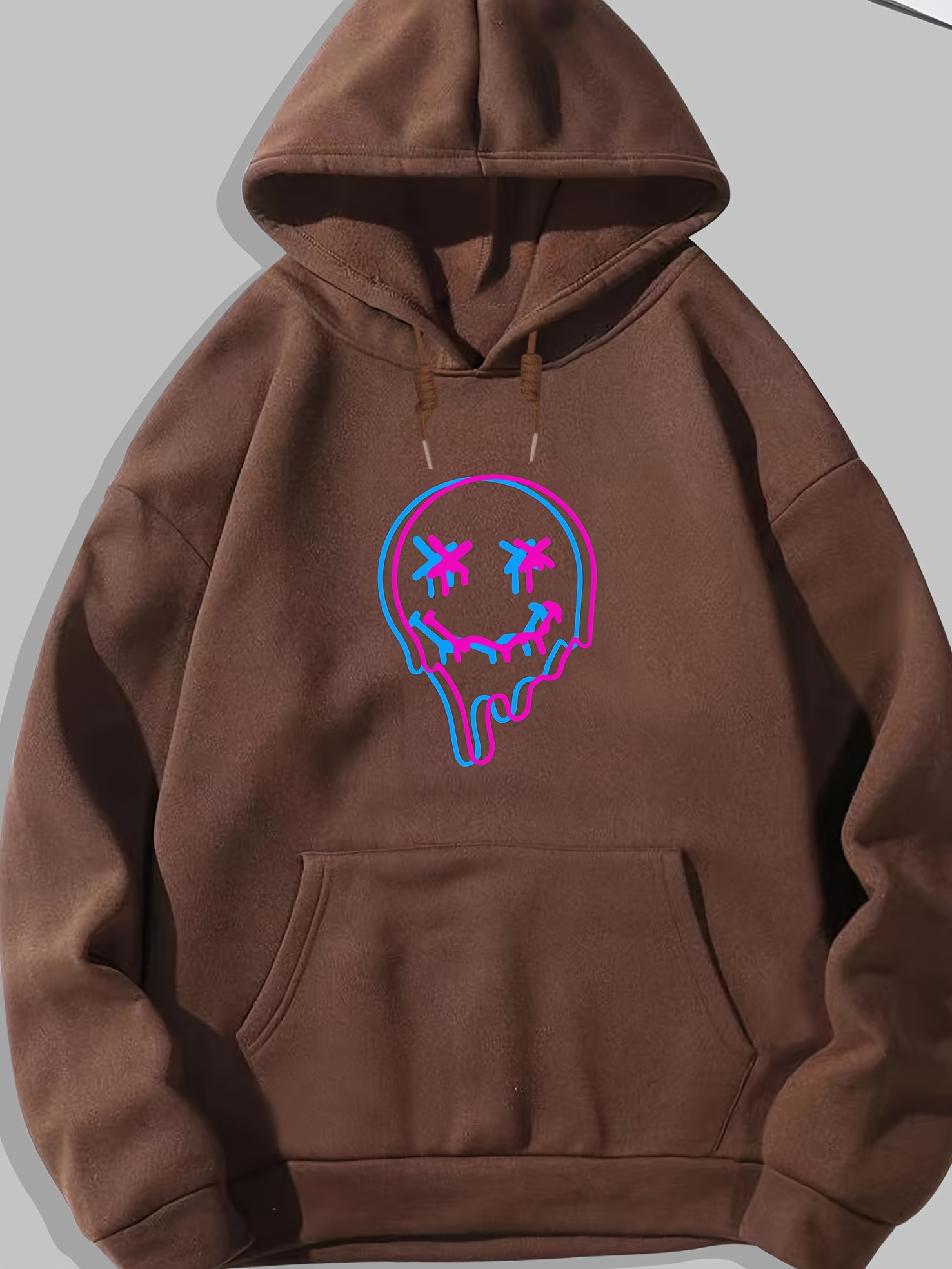 Melt Smile Face Graphic Print Hoodie Cool Hoodies Men Men s Temu