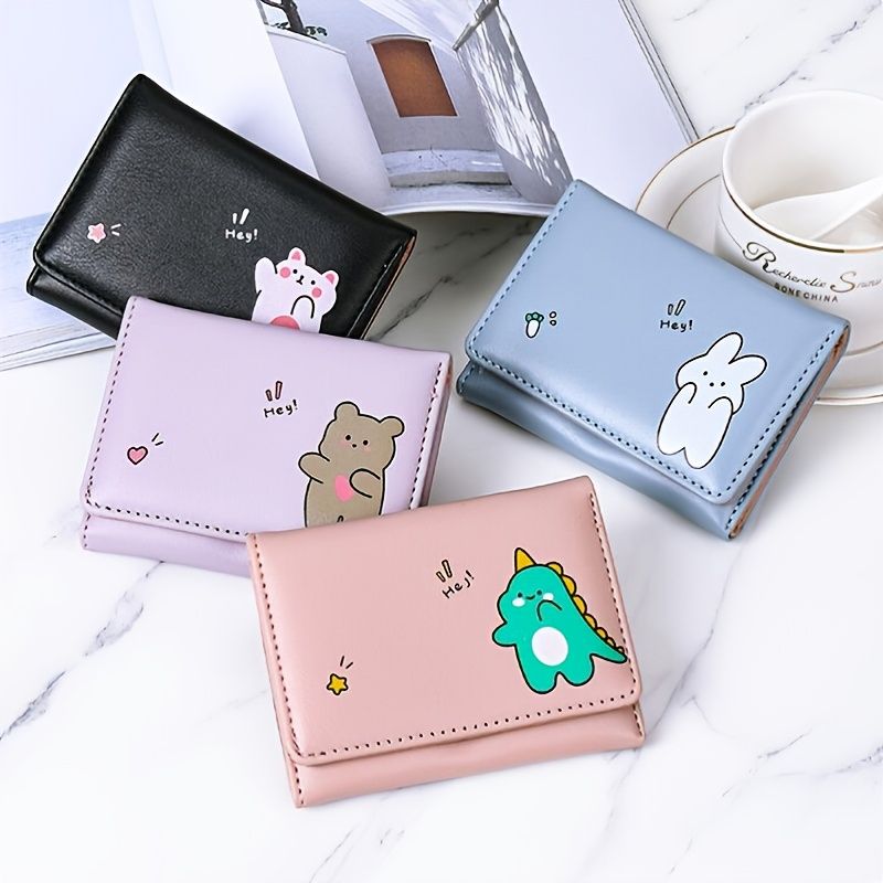 Women's Cartoon Animal Pattern Wallet Zipper Coin Purse Large Capacity Card  Holder | Check Out Today's Deals Now | Temu