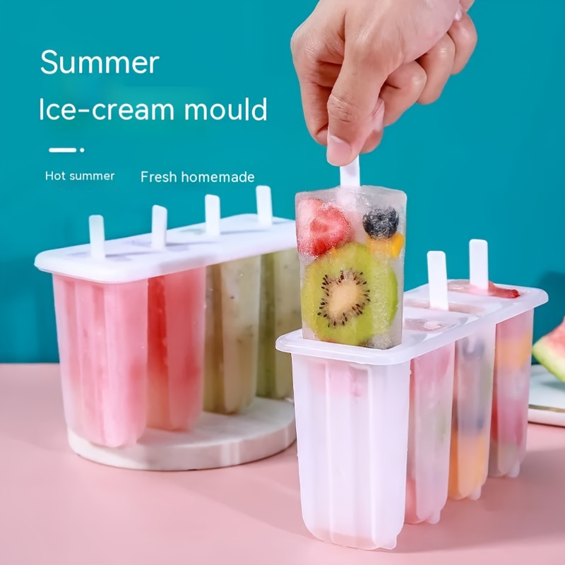 Moules à glace, 9 moules à glace, ensemble de moules à popsicle, machine à  glace en silicone, mini moule à glace pour enfants moules à glace  réutilisables