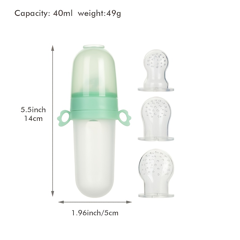 Food Feeder Baby Fruit Pacifier (3 Pcs) Silicone Pacifiers Spoon