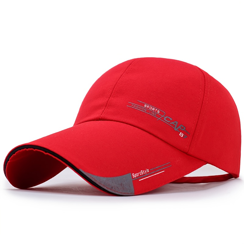 Unisex Extended Brim Baseball Cap For Outdoor Fishing Running Sunshade ...