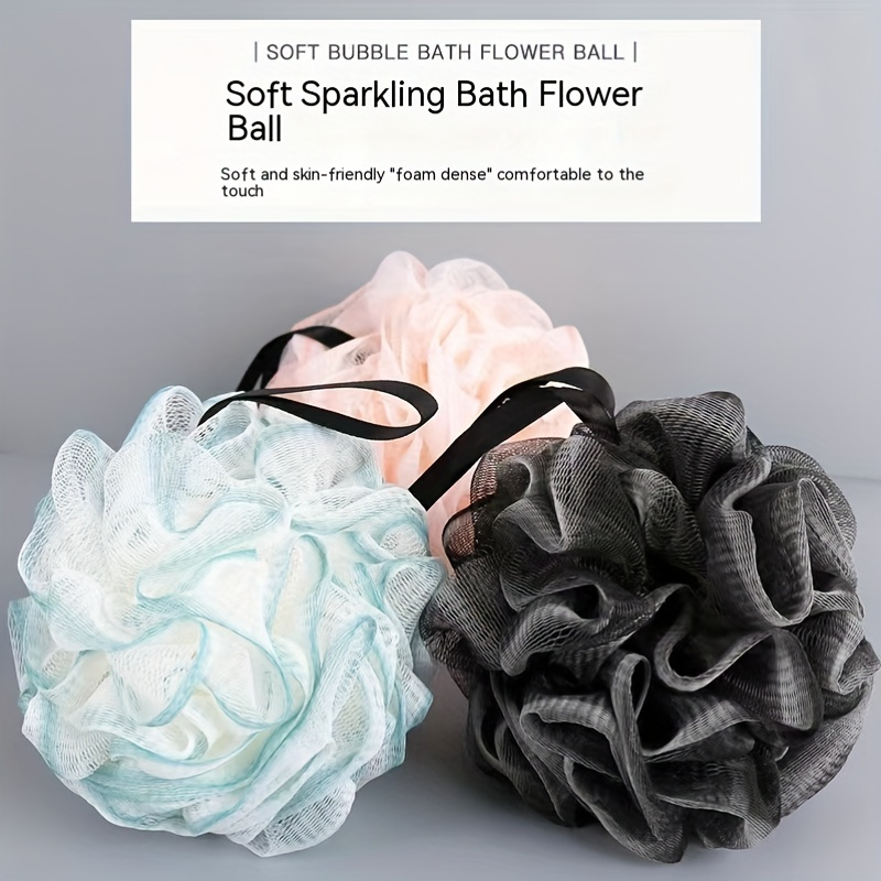 Bath Bubble Ball Exfoliating Scrubber Soft Shower Mesh Foaming Sponge