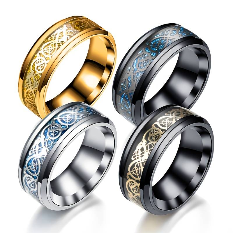Fashion Domineering Dragon Pattern Men's Ring | Shop Now For Limited ...
