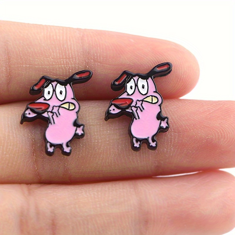 

Cartoon Dogs Piercing Earrings Cartoon Stud Earrings For Woman Fashion Jewelry Gift Accessories