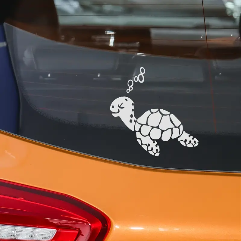 Cute Turtle Car Sticker Car Landscaping Decoration Sticker