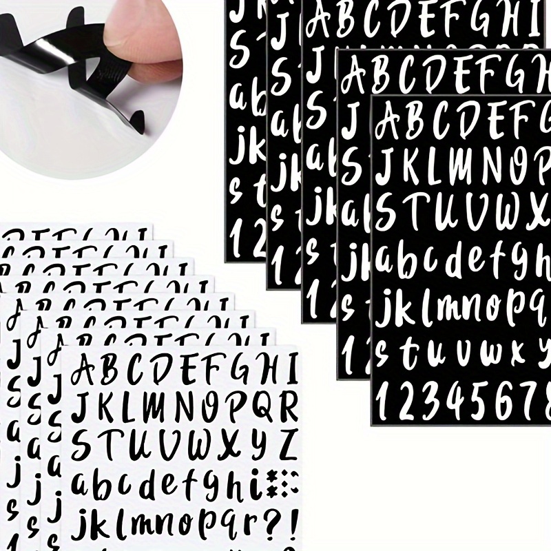 

Pvc Alphabet And Number Stickers Set – 72pcs Self-adhesive Vinyl Lettering Decals For Signs, Decor & Business, Single Use Classroom & Home Decoration, Suitable For 14+