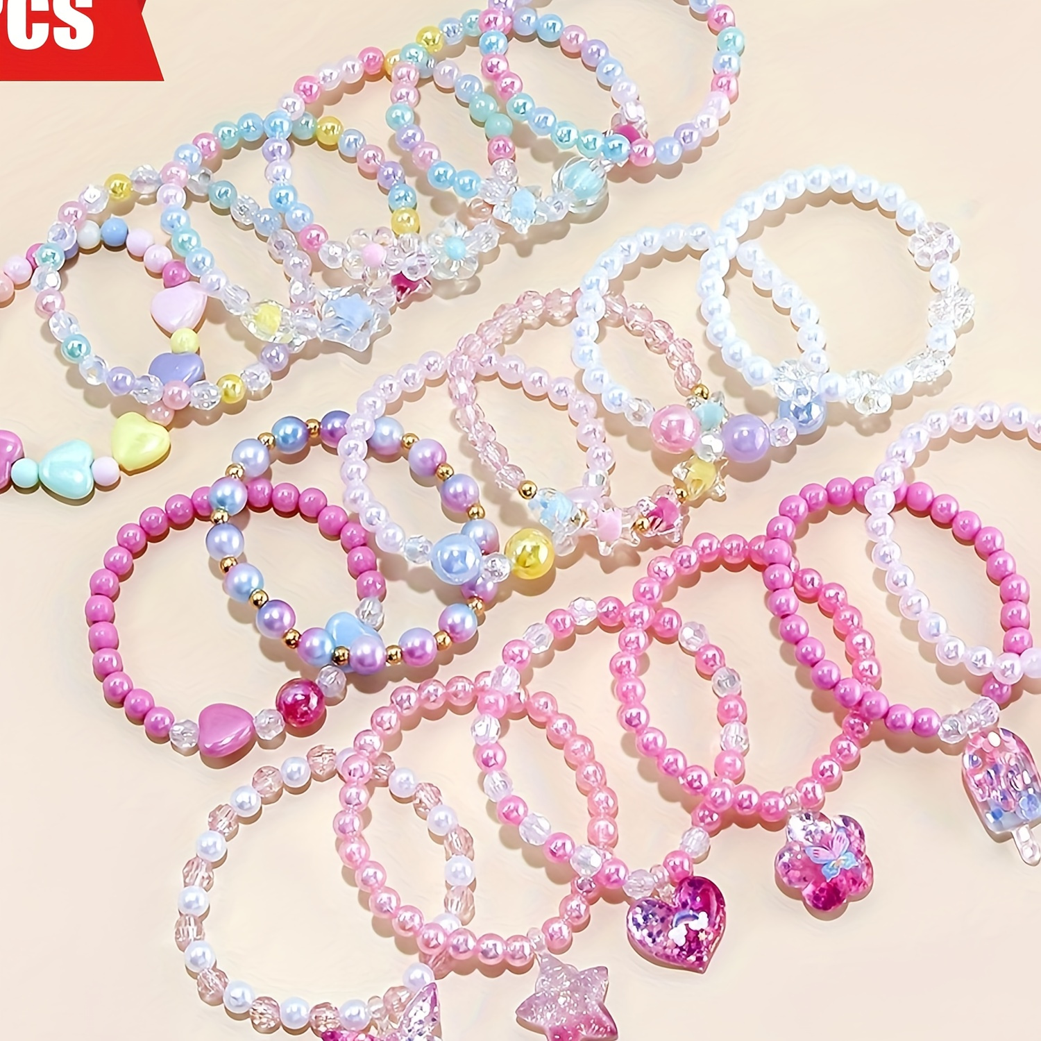 

18pcs 's Pendant, Bracelet Set, Suitable For