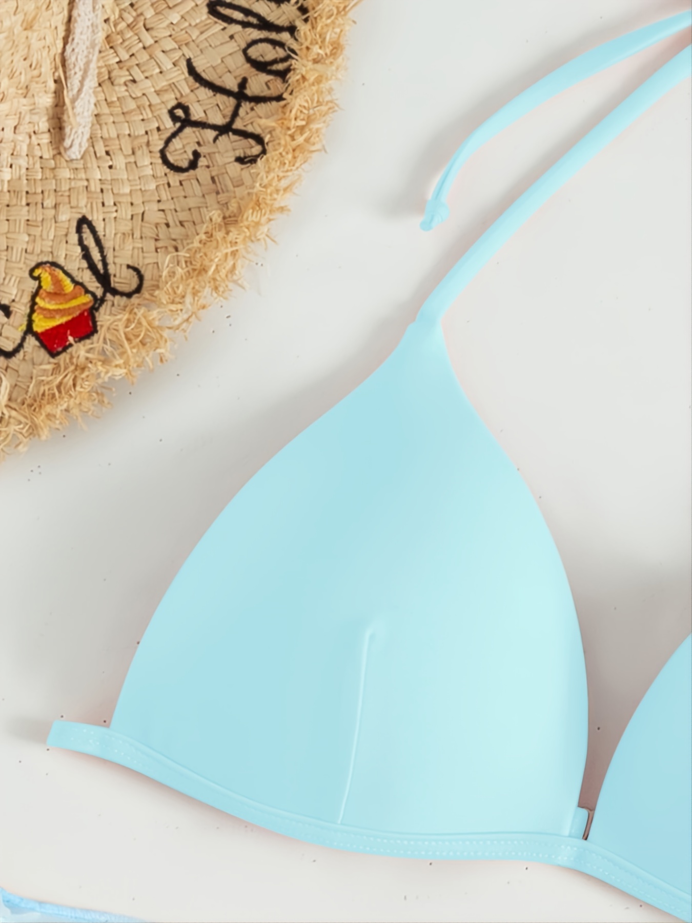 Sky Blue Full Coverage Tankini Top