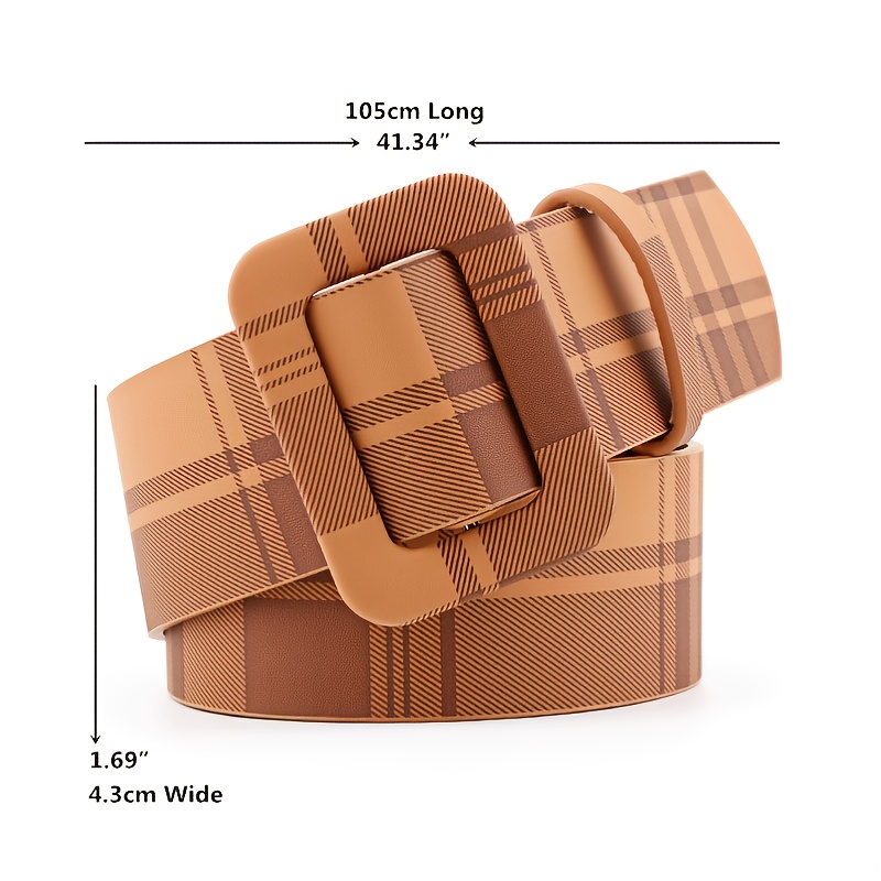 Wide Waist Belt Brown / 105cm