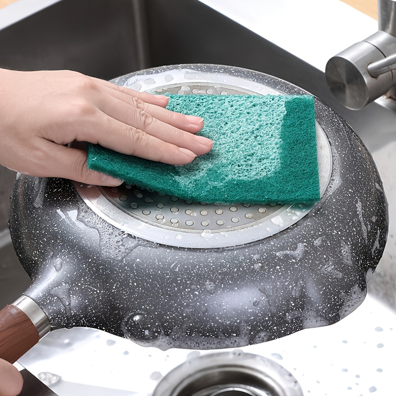 Double-sided Dishwashing Sponge Kitchen Heavy Duty Scrub Sponge Wood Pulp  Cotton CleaningBrush 1/5/10PCS