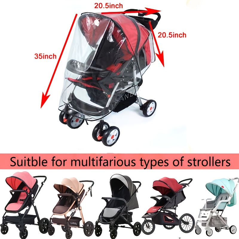 Baby Stroller Rain Cover Travel Breathable Windproof - Temu