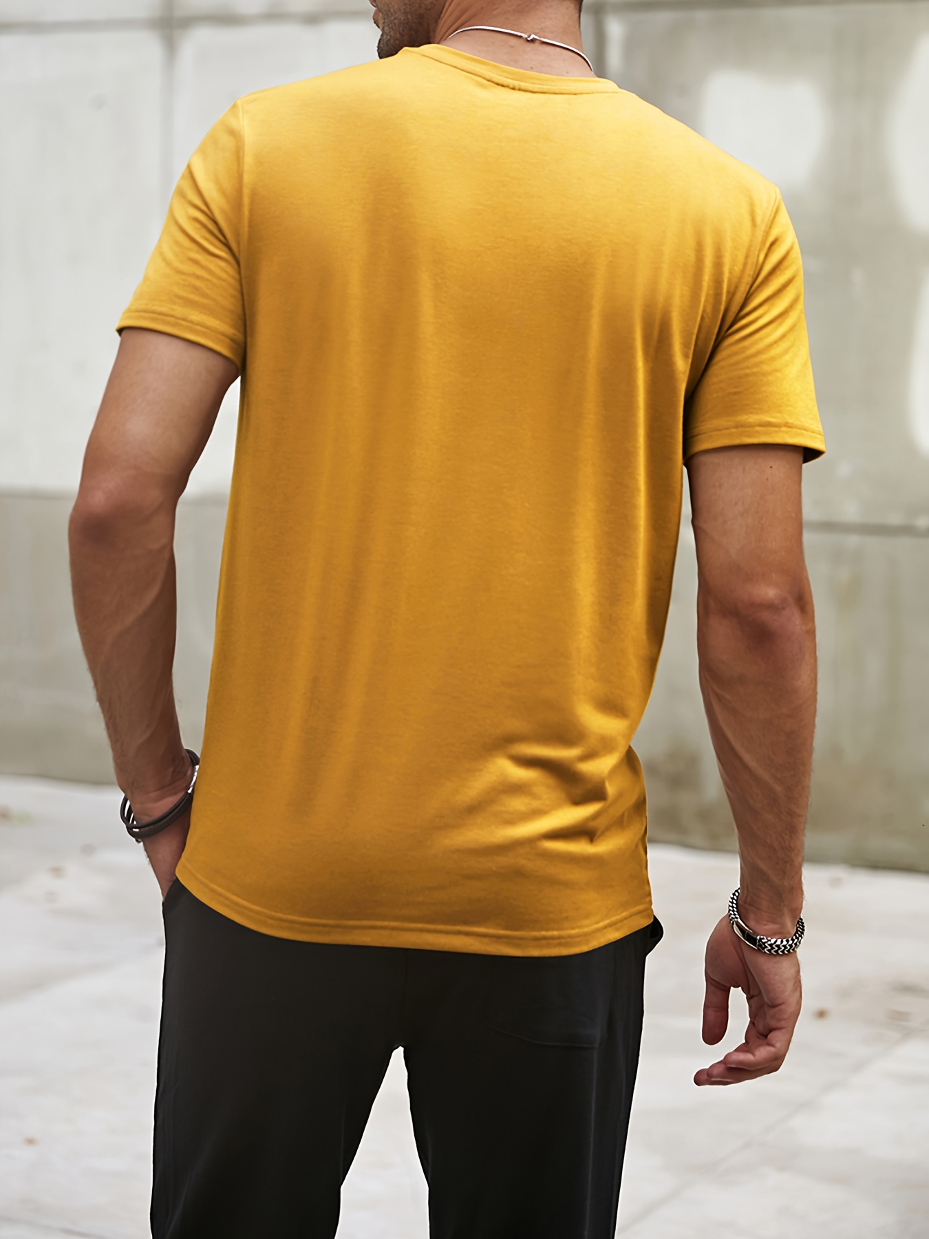 mustard mens t shirt
