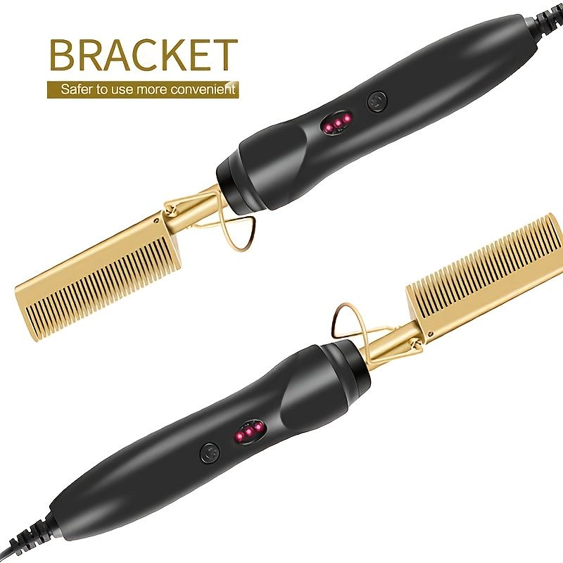 2 In 1 Hot Comb Straightener Electric Hair Straightener Hair Curler Hair Heating Comb For Wet And Dry Use | Check Out Today's Deals Now | Temu 2 In 1 Hot Comb Straightener Electric Hair Straightener Hair Curler Hair Heating Comb For Wet And Dry Use | Check Out Today's Deals Now | Temu