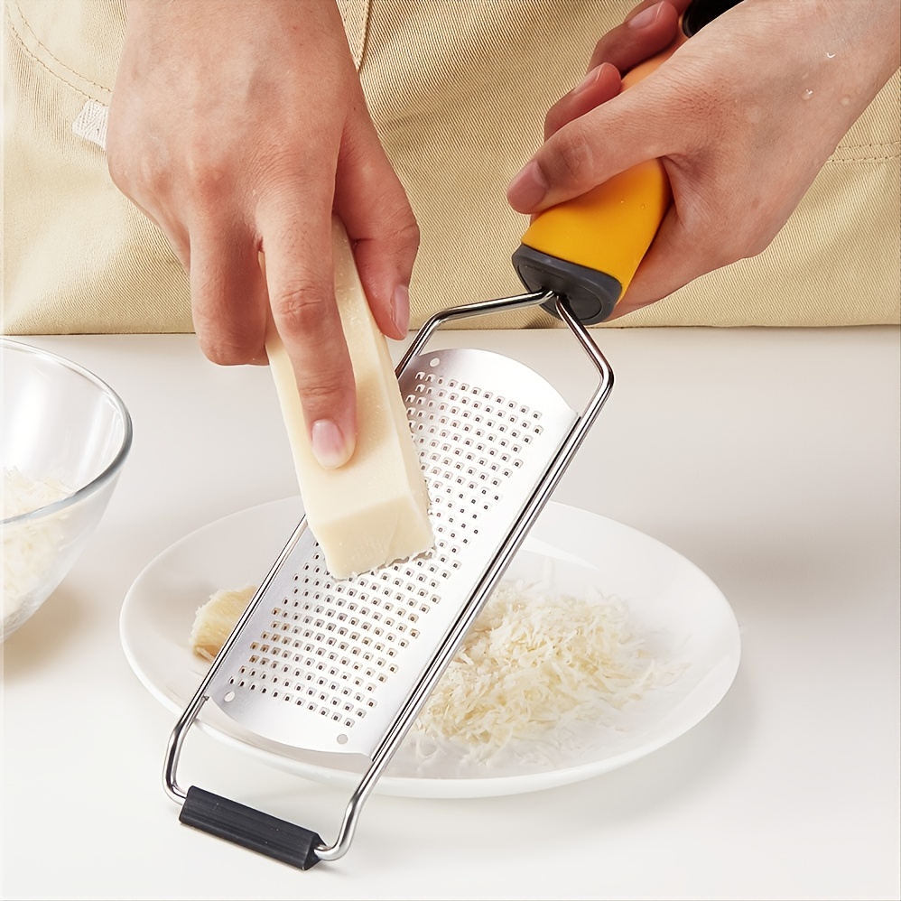 Lemon Zester & Cheese Grater - Stainless Steel - Kitchen Tool , Nutmeg,  Chocolate, Vegetables, Fruits, Dishwasher