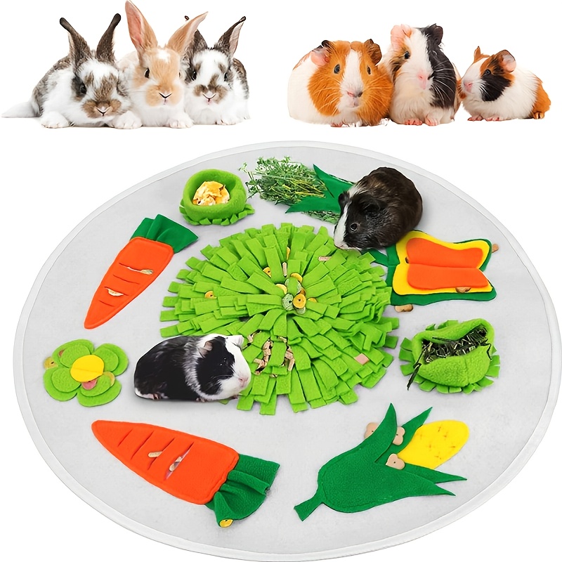 Interactive Foraging Fun: Rabbit Sniffing Pad Puzzle Toy Feeding Mat - Temu