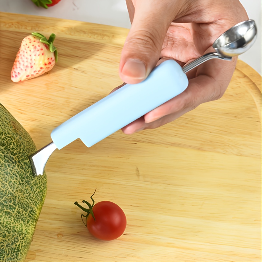 1pc Melon Baller Scoop, 3 In 1 Stainless Steel Fruit Carving Tools, Knife  Fruit Fork Kit, Fruit Scooper Seed Remover, Watermelon Knife For Dig Pulp Se