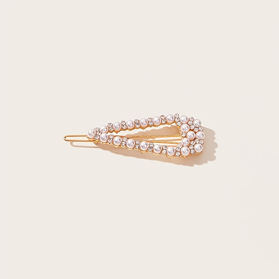 Pearl Zircon Sparkling Hair Clip Set