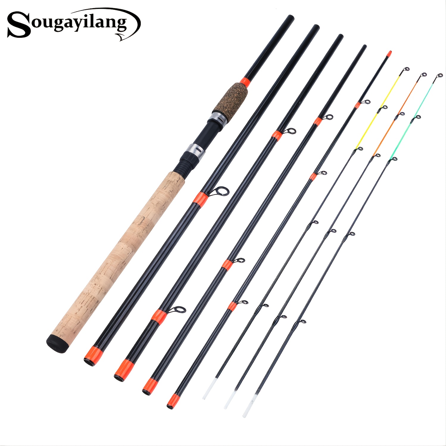 Portable Fishing Rod Telescopic Fishing Rod and Reel Combo Durable Carbon  Fishing Pole Lightweight Saltwater Rod Surf Rods with Comfortable Handle