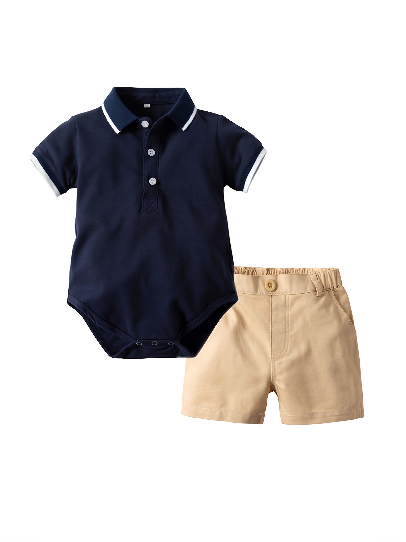 Conjunto de roupas para bebês meninos camisetas e shorts - Temu Portugal