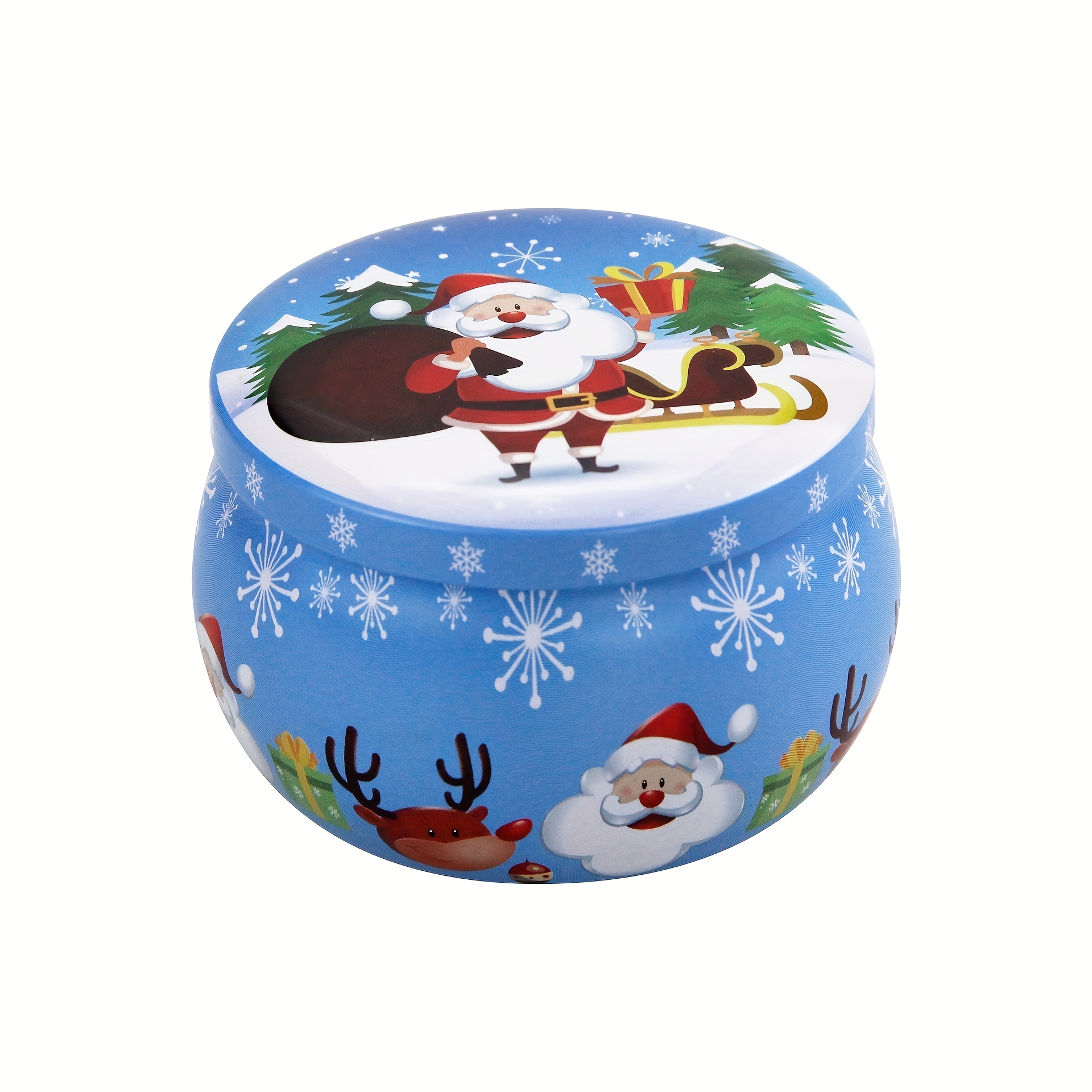 Packaging Iron Box Fragrance Candle Jar Round Tin Flower - Temu