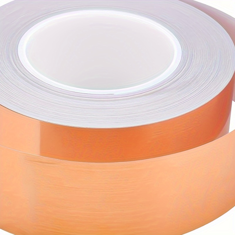 

1 Roll Of 50m Self-adhesive Copper Foil Tape - , Weatherproof Emi Shielding & Sealing Tape For Crafts, Protecting Young Trees & Ceramic Tile Decorations