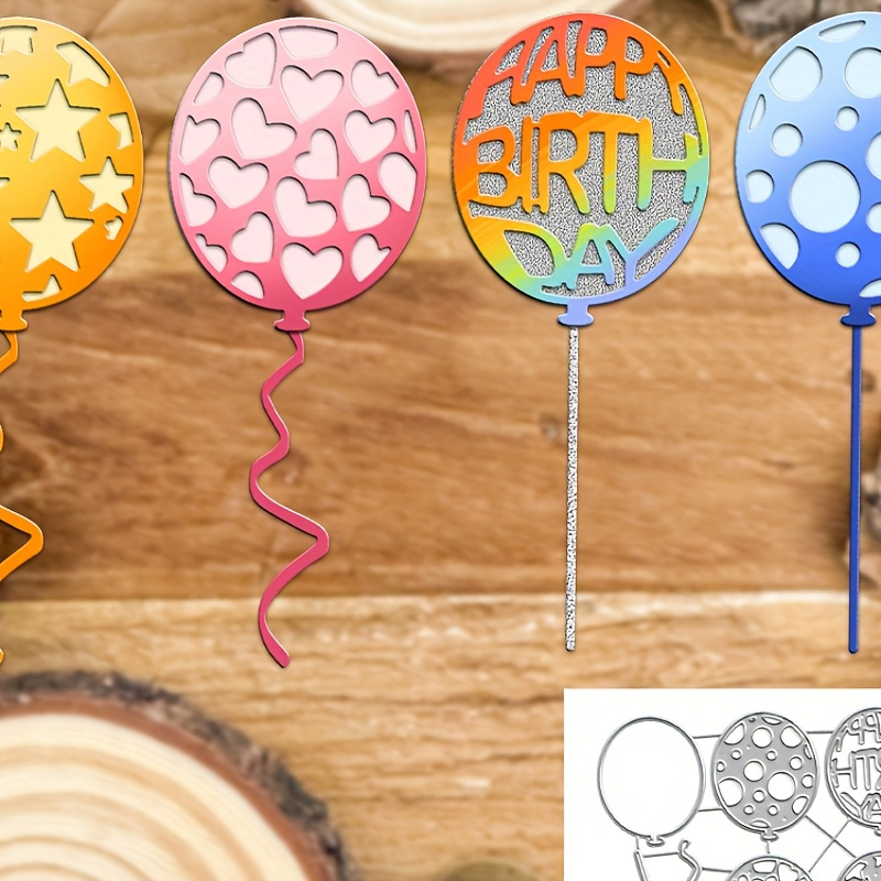 

Original Lovely Bubbles Balloons Metal Cutting Dies Cut Die Birthday Wedding Decoration Paper Craft Mold Diy Scrapbooking & Stamping Stencils Supplies