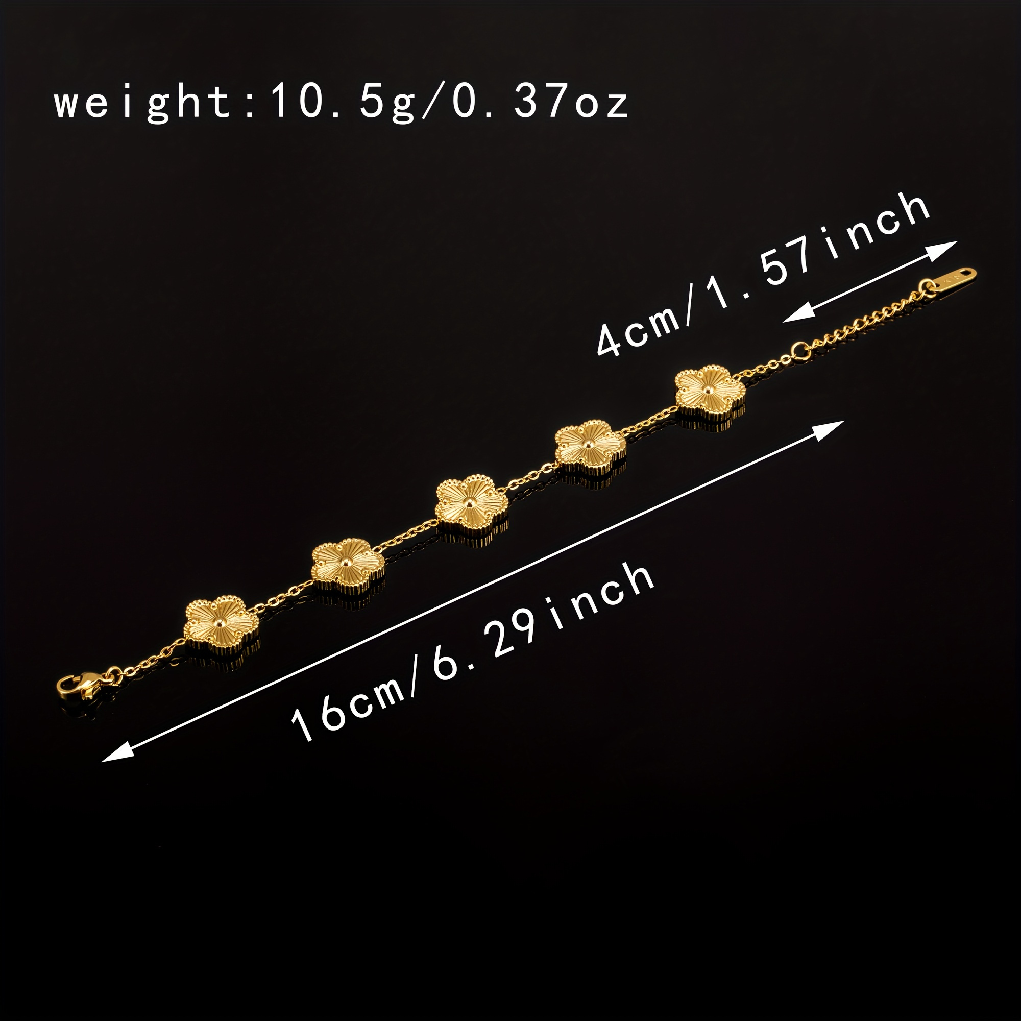 jewelry set steel 18k gold bracelet and jewelry accessories day details 3