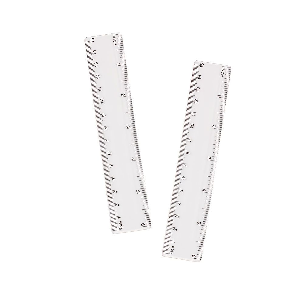 Transparent Ruler Office Supplies Learning Supplies Simple - Temu