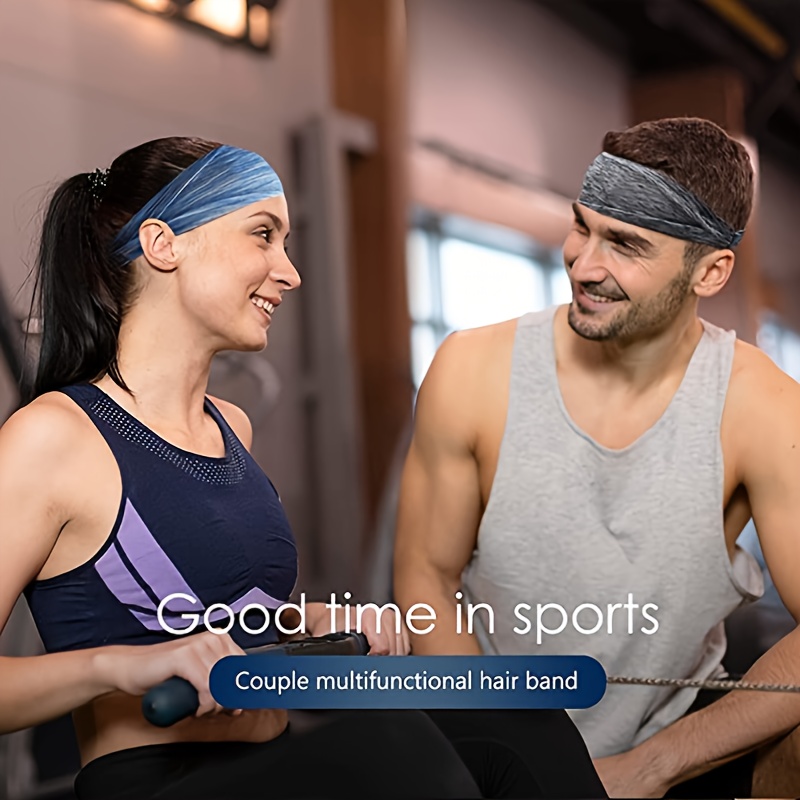 Green Workout Headband for Sports - Moisture Wicking