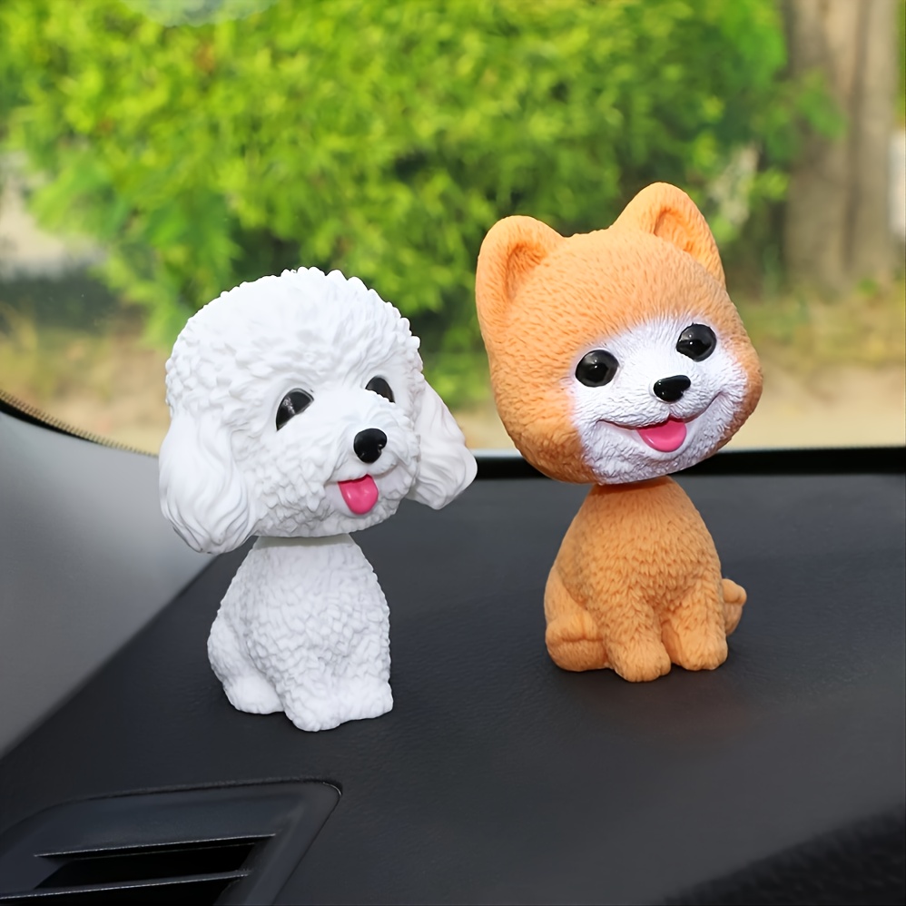 Spring Shaking Head Dog Toy Home Car Dashboard Decoration Bobble-Head Puppy  Doll Cute