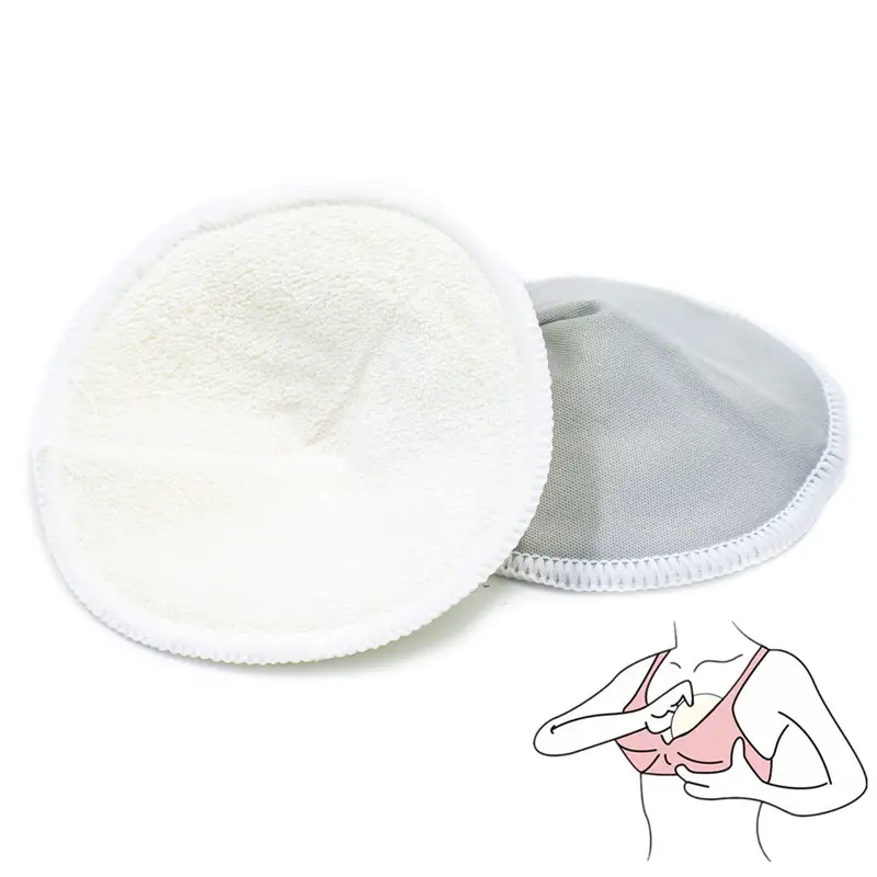 4Pcs Reusable Washable Breast Pad Breastfeeding Nipple Pad