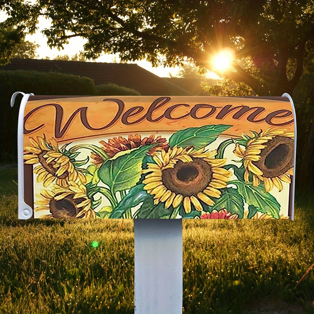 1 Unidad Cubiertas Buzón Girasoles Encantadores Vintage - Temu