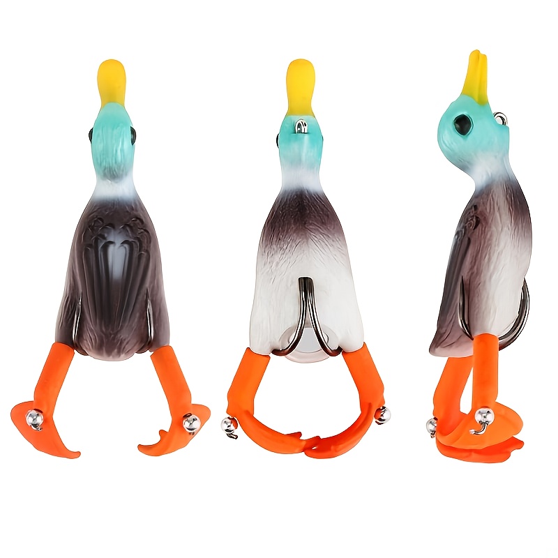 Rotating Leg Soft Fishing Lure Realistic Duck Design - Temu