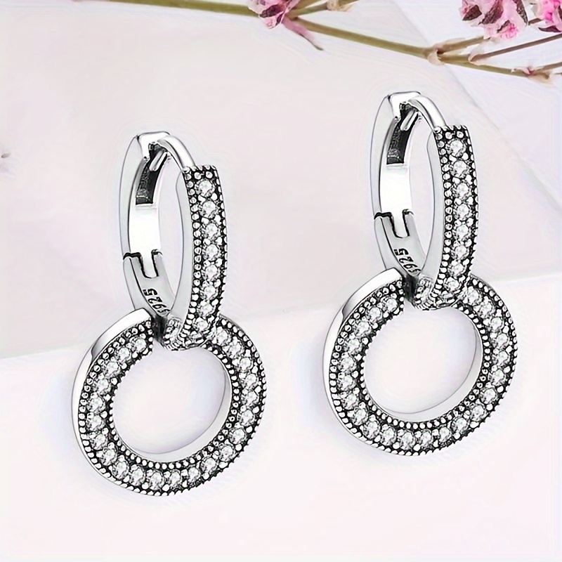 

925 Double Drop , A Of Jewelry Suitable For , , Parties, Day, 's Day, , Women And Teen