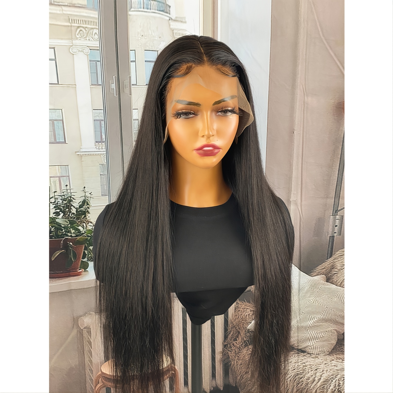 Lace front wig long sale