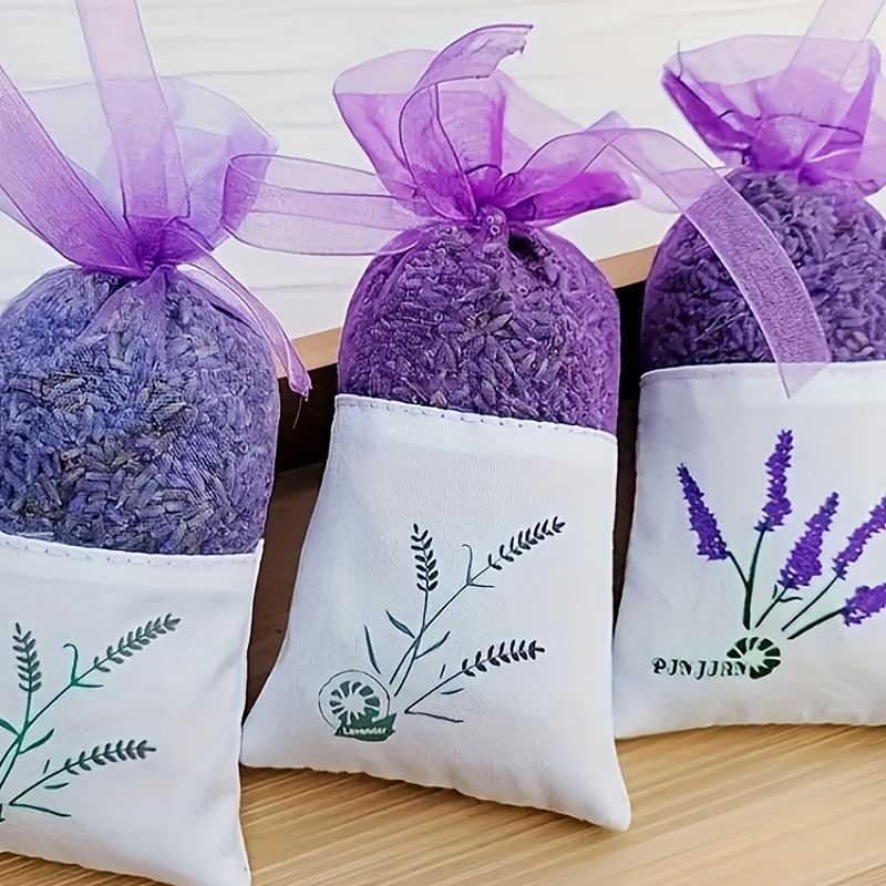 

10pcs Lavender Scented Drawstring Bags - Foldable, Transparent Mesh & Linen Pouches For Dry Bouquets, Party Favors, And Home Decor