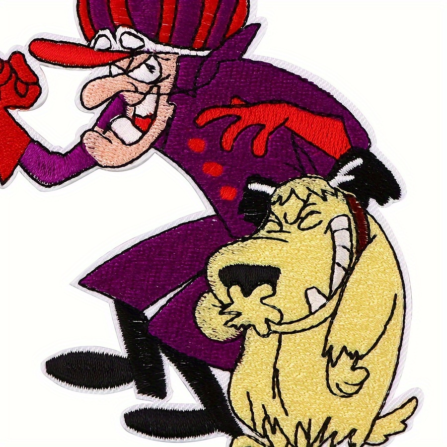 

Dick Dastardly And Muttley Embroidered Iron-on Appliqué Patch, Yellow - Sew-on Badge For Jackets And Backpacks, 1 Pc.