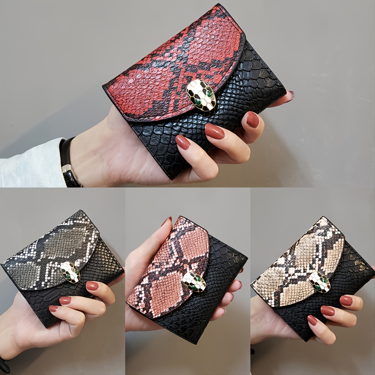 Women's Hand Bag With Heat And Tassel Accessories, Trendy Short Trifold  Wallet, Short Coin Purse - Temu