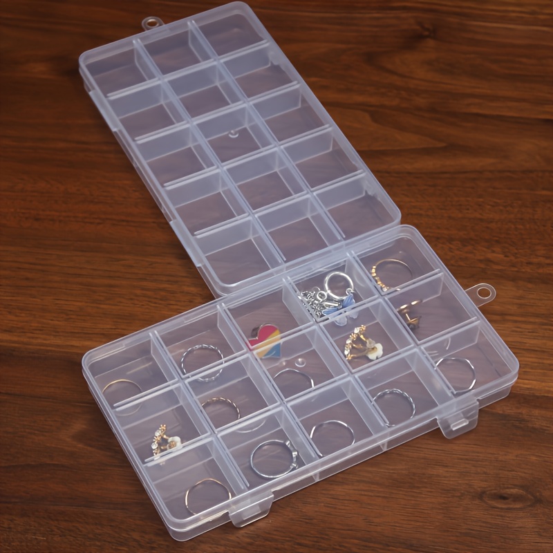 Clear Organizer Box Adjustable Dividers Plastic Compartment - Temu  Philippines